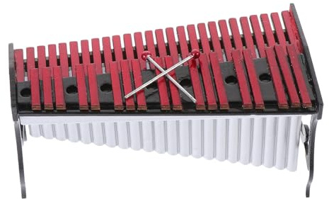 Toyvian Marimba Model Xylophone Decoration Mini Music Instrument for Dollhouse Craft Supplies for Xmas Musical Ornaments