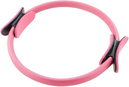Vartyscoq Pilates-Ring, Fitnesskreis, Yoga, Fitness, Magischer Kreis, Beckenbodentrainer, Bauchmuskel- und Oberschenkelstärker zu Hause (Rosa)