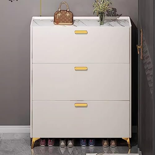 ZYFBD Schmaler Schuhschrank, Schuhaufbewahrung für den Eingangsbereich, Schuhschrank, freistehende Schuhregale, Schuhschrank mit Türen (Farbe: A, Größe: 17–50 cm)