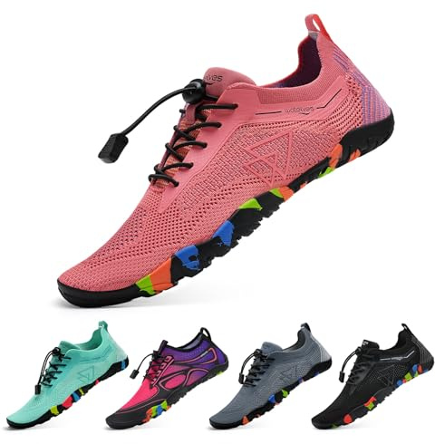 WateLves Chaussures De Bain Et d'eau pour Femmes Et Hommes,Sèches Vite,Faciles À Enfiler.pour Plongée,Surf,Sports Nautiques,Randonnée,Yoga,Quotidien.Tailles 39 EU