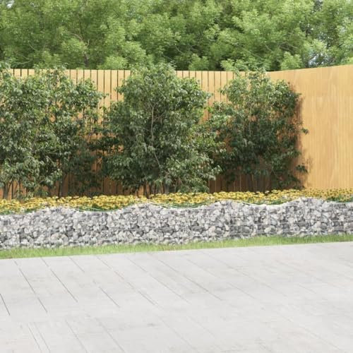 Xichuzi Arriate de gaviones Forma Arco Hierro galvanizado 600x100x50 cm, Mesa De Cultivo, Huerto Domestico, Cultivo De Plantas Aromaticas, Arriate De Jardín - 153552