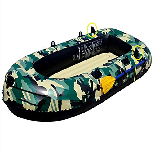 NOALED Schlauchboot mit Rudern für 3 Personen, Schlauchboote für Erwachsene, Schlauchboot für Kinderfloß, Angelschlauchboot, aufblasbares Kajak
