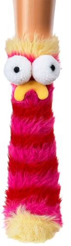 Sockenversandhandel Calcetines de peluche con cara I Mujer I Niño I Niña I Calcetines Mujer I Calcetines divertidos I Calcetines divertidos I Calcetines (1 par) I Divertidos coloridos I 3D I Medias
