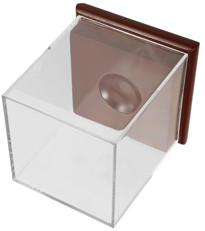 FOYTOKI Acryl Baseball Vitrine Mit Holzsockel Staubdichter Aufbewahrungskasten Für Sammlerstücke Praktischer Schutz Und Einfache Nutzung Kompakt Und Platzsparend
