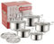 Professionelles Nicht-Schicht-Topf-Set-3-teiliges Kochgeschirrset, einschließlich Dampfer, Suppentopf und Topf | Perfekt für amten, Suppenzubereitung, und Handelsküchen Kochen Sauce Pan