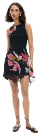 Desigual Nala Asimetrico Robe Femme (Lot de 1)