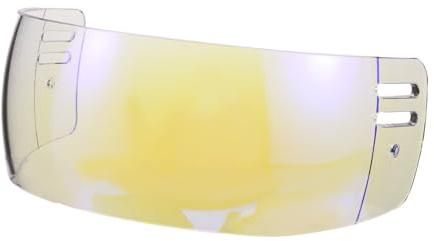 TOYANDONA Visière Anti-buée Transparente pour Casque de Hockey sur Glace, Demi-visière Anti-Rayures en Polycarbonate Léger, Protection Faciale Optimale pour Joueurs Juniors et Adultes,