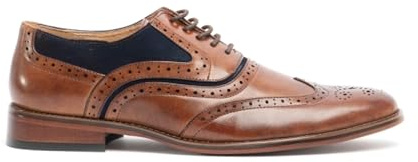 Goor Neuf M499B Homme Oxford Brogue Richelieu Mocassin, Marron, Pointure 40