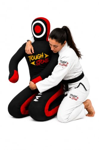 Tough Stone Maniquí de agarre BJJ Lucha Libre MMA Saco de boxeo Maniquí Presentación MMA Jiu Jitsu brasileño Judo Karate Lanzamiento y agarre maniquí sin llenar