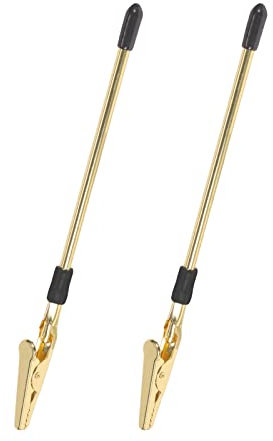 SAVITA 2pcs Hands Bracelets Helpers Bracelets Assistant Clips Jewelry Fastening Tool Jewelry Assistant Stick Adjusting Tool for Jewelry Bracelets Watch Necklace Keychain Clasps (Gold)