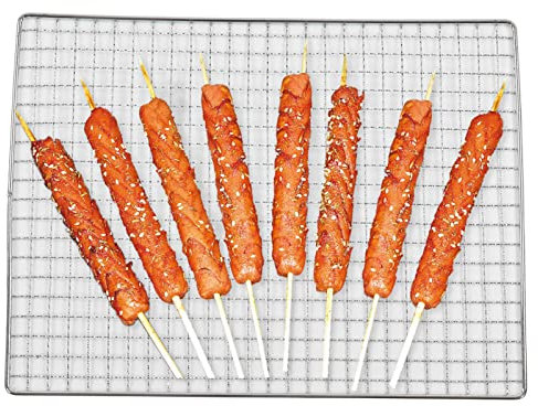 Grille de barbecue en Fer Grille de barbecue Grille de cuisson Filet de cuisson Grille de cuisson Camping Pique-nique Tapis de grill barbecue réutilisable