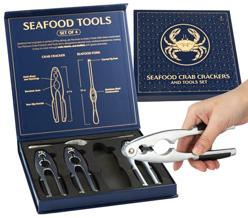 Smedley & York Premium Crab Leg Crackers and Tools, Set of 4