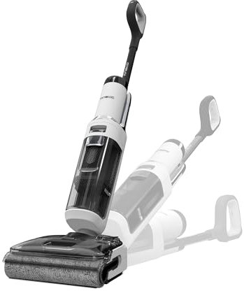 Tineco Floor ONE S6 Stretch Lite Wet Dry Vacuum Cleaner, 180°Lay-flat, 5.1 inch Compact Design, Self-Cleaning, Long Runtime, Dual-Sided Edge Cleaning, Enhanced Cleaning Flexibility