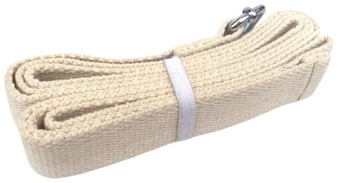 MAYANGYANG Elastici Fitness Cintura da Yoga Regolabile con Anello a D da 300 cm for Esercizi di Yoga in Cotone Cinghia Yoga