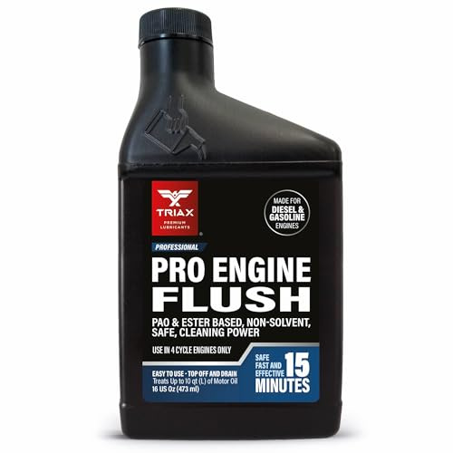 TRIAX Pro Engine Flush Oil-Based Deep Clean Motor Oil Flush Removes Sludge & Carbon | Non-Solvent | Safe for Engine, Seals, Injectors | Professional Shop Grade (16 oz - 473 ml)