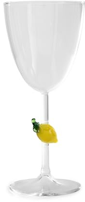 Zafferano Women's Teca Frutta Goblet, Lemon, One Size