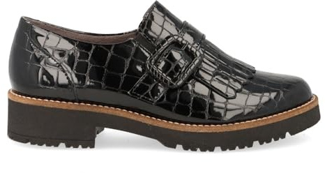 PITILLOS - Mocasín de Piel Charol 10772 para: Mujer Color: Negro Talla: 35