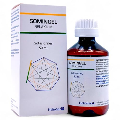 HelioSar Somingel Relaxium Gotas 50ml - Complemento Alimenticio para el Sistema Nervioso con Espino Blanco, Valeriana y Pasiflora - Bienestar Emocional y Relajación Natural