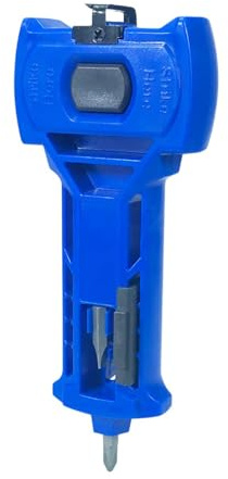 FewNvWa Kit de Instalación de de Puerta Herramienta con Cincel Integrado Set para Instalación de Picaportes Y Cerraduras Escopleadora para Puertas B, Azul