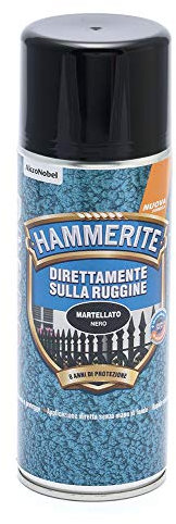 Hammerite Direttamente Sulla Ruggine Martellato Nero 400 ml Aerosol
