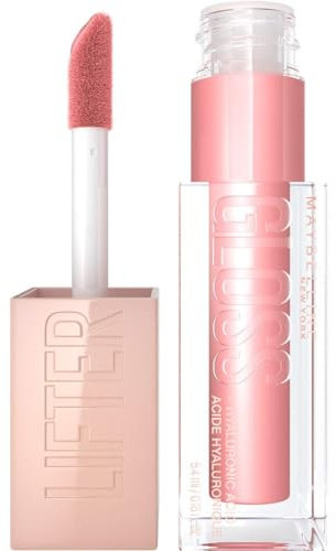 Maybelline New York Lifter Gloss, Plumping & Hydrating Lip Gloss with Hyaluronic Acid, 5.4 ml, Shade: 006, Reef