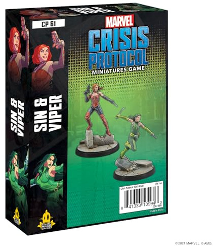 Atomic Mass Games Fantasy Flight Games - Marvel Crisis Protocol: Sin and Viper Character Pack - Miniatures Game, Various, FFGCP61