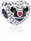 MITSOKU Bead Herz & Maus Charm 925 Sterling Silber Frauen Armband Halskette Weihnachten Anhänger Valentinstag Muttertag Mädchen Geschenk