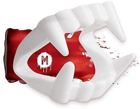Festicy Vampir Zähne für Teenager 10-16 Jahre I EIN Vampirgebiss für Halloween 2025 I Sicher und kinderfreundlich, ideal für Vampir Kostüme I Vampirzähne Kinder für Halloween Kostüm