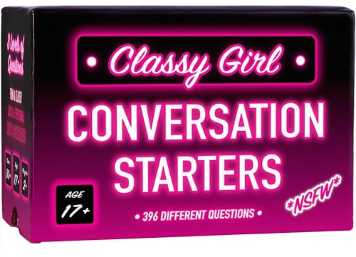 Classy Girl Conversation Starters - 396 Questions, Girls Night Card Game