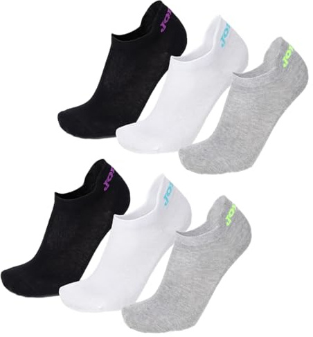 Joma Chaussettes Homme et Femme en Coton pour Toutes les Saisons Fantômes Unisexe avec Troisième Talon Chaussettes de Sport Homme Femme Hauteur Cheville Pariscarpa pour Sport et Loisirs, 6 paires,