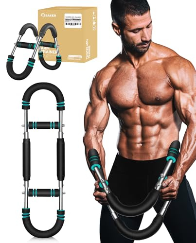 Saker Twister Arm Trainer, Adjustable Forearm Strengthener, Portable Spring Resistance for Home Fitness (20-60LB)