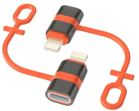 Zestiq Adattatore USB C a Lightning 2 Pezzi, Connettore Lightning per iPhone ad Adattatore USB C a Presa per iPhone 14 13 12 11 X Pro Max Air Mini, iPod, Non per OTG/Audio