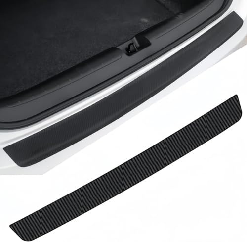 ZLXMRUT Rear Bumper Guard Compatible with Chevy Chevrolet Traverse 7 Seater 2024-2025 Carbon Fiber Trunk Scuff Plate Protector Rear Sill Guard Scratch Resistant Tailgate Entry Cover