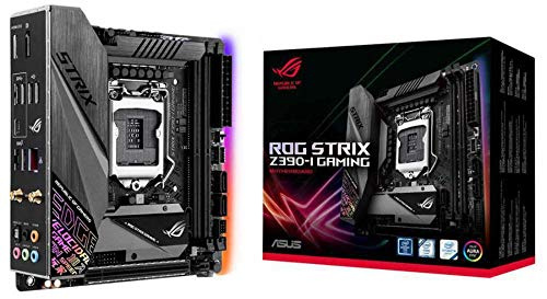 ASUS ROG Strix Z390-I Gaming LGA1151 (Intel 8th and 9th Gen) Mini ITX DDR4 DP HDMI M.2 USB 3.1 Gen2 (MITX) Motherboard, Black