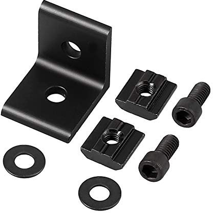 10 × Eckwinkel Befestigungsmaterial Winkel Befestigung 3030 Nut 8 Raster Streben Aluprofil