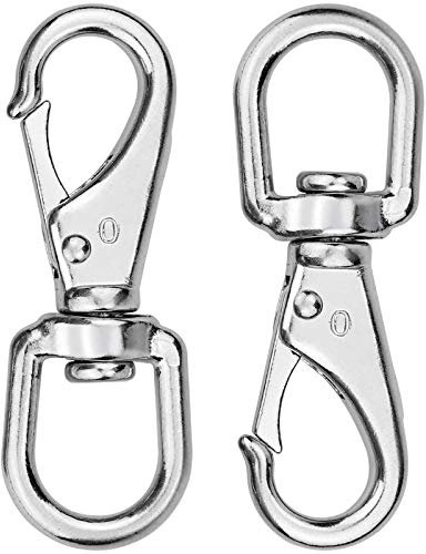 2 PCS Mosquetón Giratorio Mosquetón con Articulación Giratoria Gancho con Articulación Giratoria para Collar de Perro