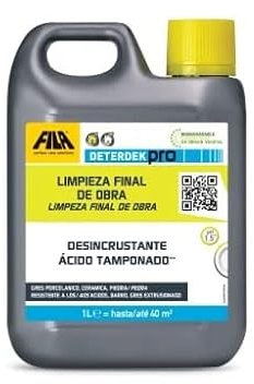 FILA Surface Care Solutions, DETERDEK PRO ECO ADVANCED, Disincrustante Acido para Pavimentos, 1L, El embalaje puede variar