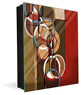 Petite boîte pour clés élégante avec décoration à Votre Guise K08 Éclaboussures Vintage