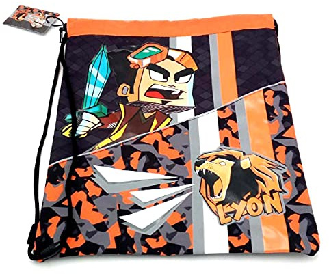 Bolsa Lyon Gamer para deporte y tiempo libre, 40 x 30 cm + llavero globo terráqueo luminoso y bolígrafo de colores