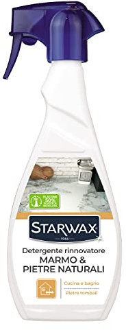 STARWAX - Balsamo abbellente per pietre naturali - Nutre e fa brillare - Protegge dalle macchie - Ideale per marmo di rivestimento - Incolore - 500ml