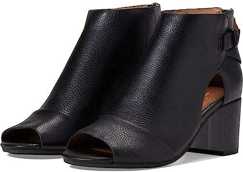 MOOMMO Women Peep Toe Sandals Booties Heeled Black Cutout Open Toe Summer Ankle Bootie Chunky Block Mid Heel Zipper Hollowed Dress Sandal Shoes 2.5 Heels Retro Elegant Office Comfort Matte Black 7.5