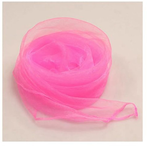 Rockreyoa 10 Stück 60 * 60cm Jongliertücher Buntes Tanz Tücher Chiffontücher Seidentücher für Tanzen, Jonglieren, Sensorisches, Tanztücher, Aktivitäten Zubehör, Kindergarten Kindershow Rosa