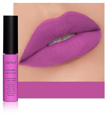 Anifer Lápiz Labial Líquido Velvet Matte Maquillaje de Larga Duración y Resistente al Agua, Brillo de Labios Copa Antiadherente,(Color Violeta 606)