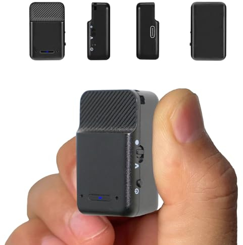64GB Thumb-Sized Voice Recorder - Mini & Hidden Recording Device, 600mAh Battery (30 Days Standby), Voice Activated Recorder with Noise Reduction for Meetings, Lectures, Interviews