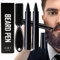 Bolígrafo Relleno para Barba,Beard Pencil Filler For Men,Relleno de Lápiz de Barba para Hombres con Cepillo,Impermeable y Duradero,Kit de Bolígrafo Relleno de Barba para Bigotes y Cejas
