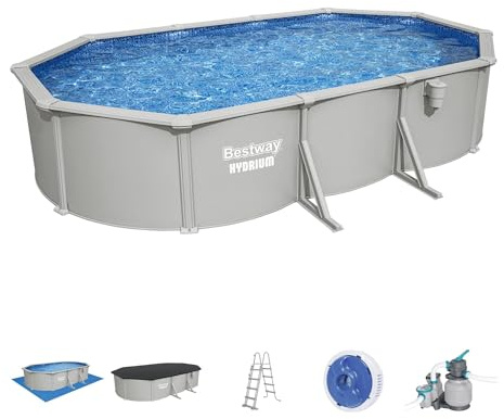 Set piscina ovale 20' x 12' x 48/6,10 m x 3,66 m x 1,22 m