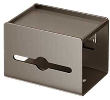 Soporte multifuncional para rollo de papel higiénico con estante que ahorra espacio con estante, soporte versátil para pañuelos de baño multiusos