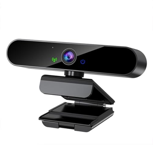Full HD Webbkamera Med Automatisk Ljuskorrigering, Brusreducerande Mikrofoner Och Vidvinkelobjektiv HD USB Webbkamera Med Autofokus För Stationära Datorer Eller Bärbara Datorer(2K)