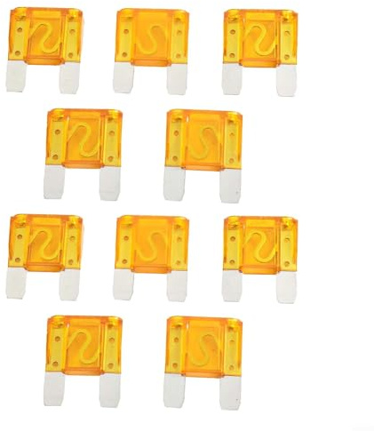 40 A bilsäkringar 12 V-32 V, orange ABS-säkring för bil, båt, motorcykel, scooter elektriska system, tillförlitligt kretsskydd, 10-pack