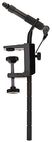 Dilwe Fischstock, aluminiumlegierung Angeln Fliegenbinden Schraubstock Werkzeug Locken DIY Zubehör mit Verstellbaren Klemme